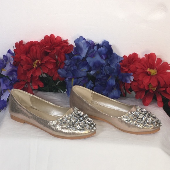 Lily Vanity, Crystal Embellished Flats - Picture 2 of 5